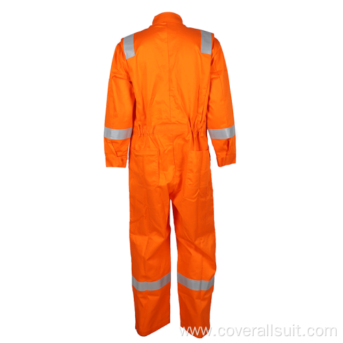Safety Coverall workwear orange flame resistant safety coveralls Supplier
